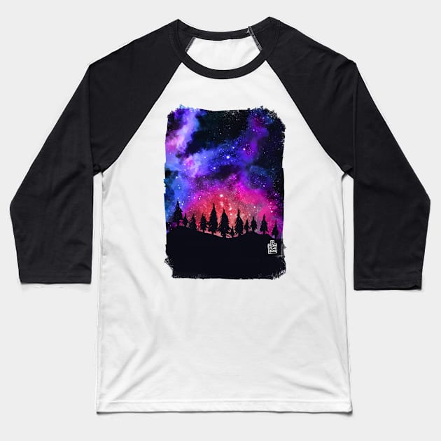 Galaxy Art Baseball T-Shirt by MiltonVilasB